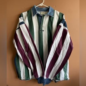 Vintage Structure Multicolor striped Polo